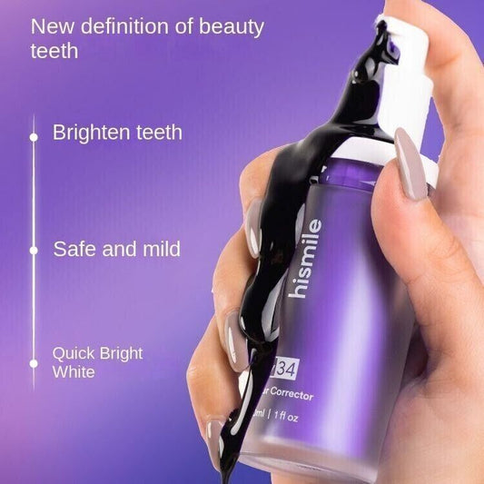 Description: Brightening Tooth Paste Refreshes Breath Color Corrector Toothpaste Stains Removal Effective Tooth Whitening Toothpaste Anti-Pigmentation Teeth Whitening Mousse for Dental CleansingFeatures:1.Effective Teeth Brightening: Achieve a brighter sm